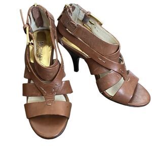 NWOT! MICHAEL Michael Kors Brown Heeled Sandals Size 4M